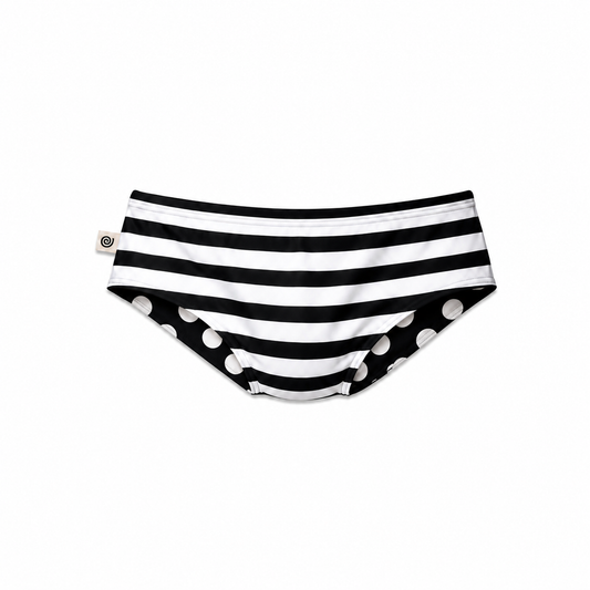 'Dots & Stripes' Reversible Sunga